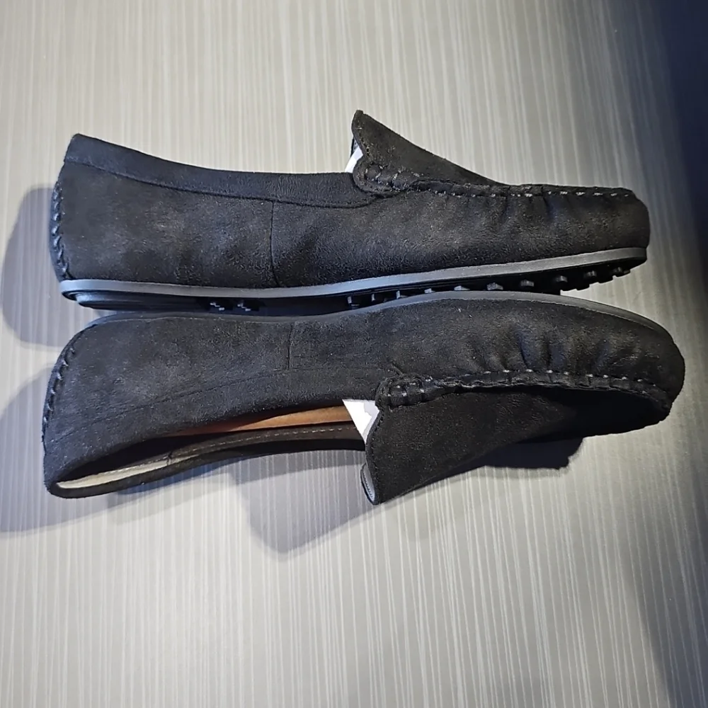 Aerosoles Women’s Size 6.5 Over Drive Loafers in Black Faux Suede Style #808 NEW